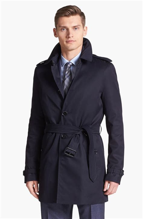 burberry black long coat|Burberry trench single breasted.